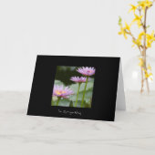 Pink Lotus ・ Sympathiekarte Karte (Gelbe Blume)
