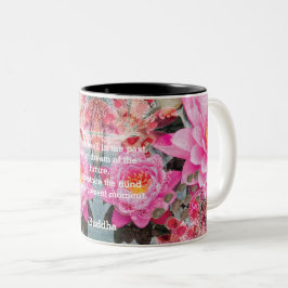 Pink Lotus Water Lily Mandala Personalisiert Zwei- Zweifarbige Tasse