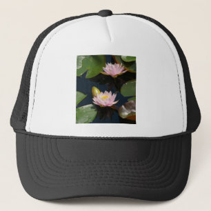 Pink Lotus Waterlilies Truckerkappe