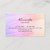 Pink Lotus Yoga Instructor Visitenkarte (Rückseite)