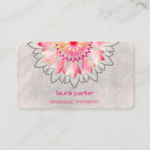 Pink Lotus Yoga Therapeut Wellness-Center Holistic Visitenkarte