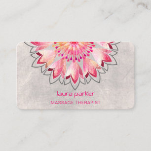 Pink Lotus Yoga Therapeut Wellness-Center Holistic Visitenkarte