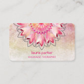 Pink Lotus Yoga Therapeut Wellness-Center Holistic Visitenkarte (Vorderseite)