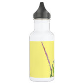 Pink Lotus Zen Blume Buddhistische Kunst Edelstahlflasche (Links)