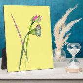 Pink Lotus Zen Blume Buddhistische Kunst Fotoplatte (Seite)