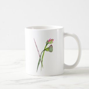 Pink Lotus Zen Blume Buddhistische Kunst Kaffeetasse