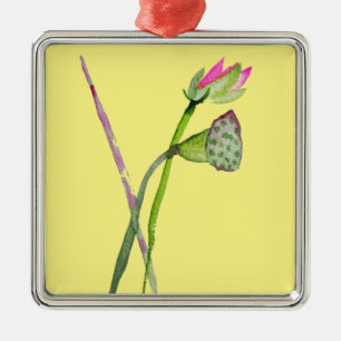 Pink Lotus Zen Blume Buddhistische Kunst Ornament Aus Metall
