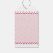 Pink Love Birds Valentine Geschenkanhänger (Rückseite)