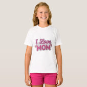 Pink Love for Mom T-Shirt (Vorne ganz)