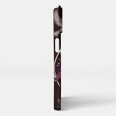 Pink Love Hearts Roses Glam, iPhone case iPhone Hülle (Rechte Seite)