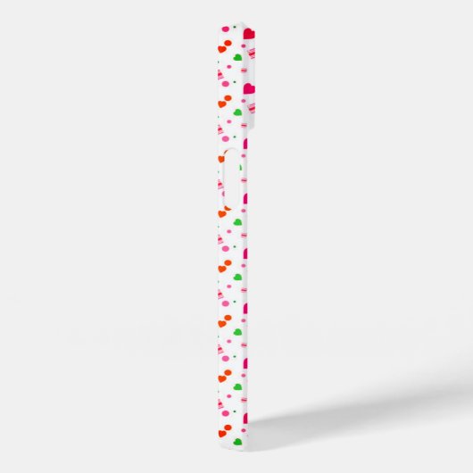 Pink Love Hearts Valentines Day Case-Mate iPhone Hülle (Rückseite / Rechts)