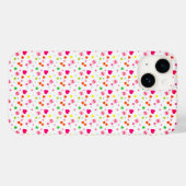 Pink Love Hearts Valentines Day Case-Mate iPhone Hülle (Rückseite (Horizontal))