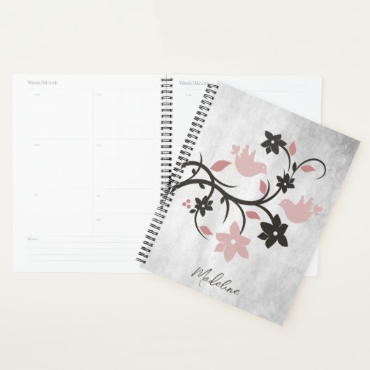 Pink Lovebirds Personalisiert Plane Planer (Anzeige)