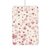  Pink Lovely Hearts Pattern  Autolufterfrischer (Vorderseite)