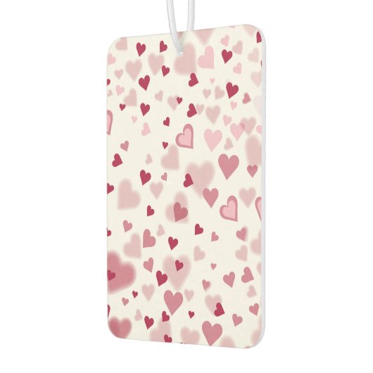  Pink Lovely Hearts Pattern  Autolufterfrischer (Links)