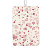  Pink Lovely Hearts Pattern  Autolufterfrischer (Rückseite)