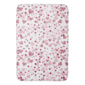  Pink Lovely Hearts Pattern  Badematte (Vorderseite Vertikal)