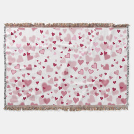  Pink Lovely Hearts Pattern  Decke