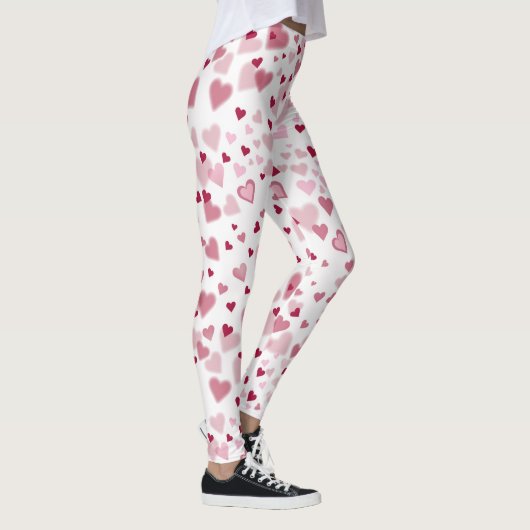  Pink Lovely Hearts Pattern  Leggings (Rechts)