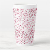  Pink Lovely Hearts Pattern  Milchtasse (Vorderseite)