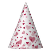  Pink Lovely Hearts Pattern  Partyhütchen (Links)