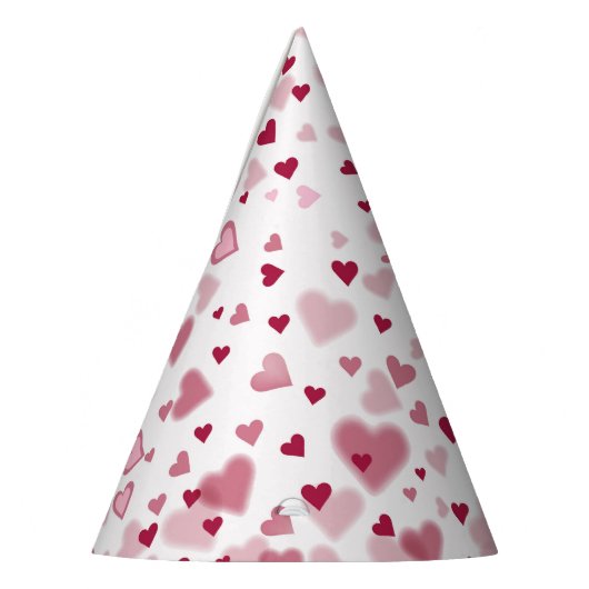  Pink Lovely Hearts Pattern  Partyhütchen (Links)