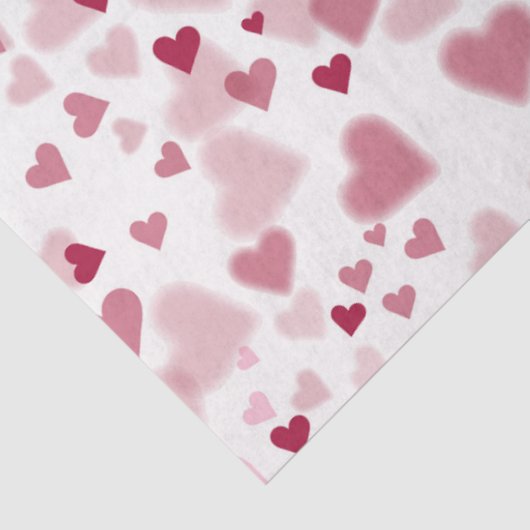  Pink Lovely Hearts Pattern  Seidenpapier (Ausschnitt)