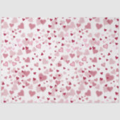  Pink Lovely Hearts Pattern  Seidenpapier (Vorderseite)