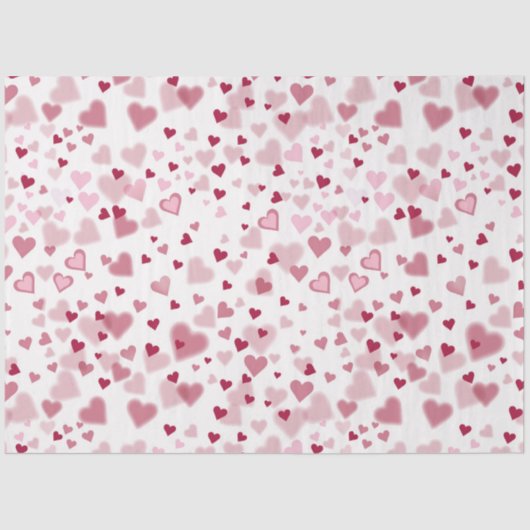  Pink Lovely Hearts Pattern  Seidenpapier (Vorderseite)