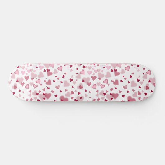  Pink Lovely Hearts Pattern  Skateboard (Horizontal)