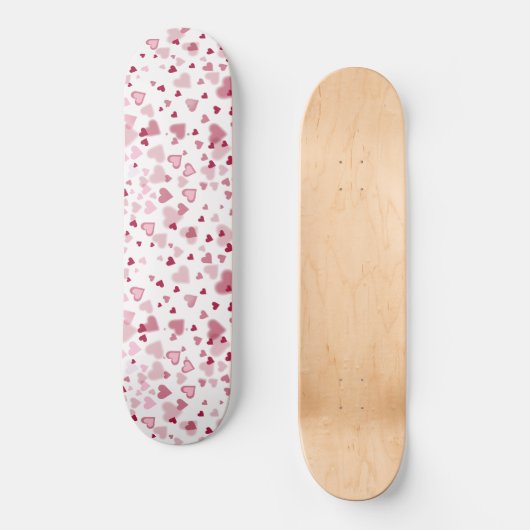  Pink Lovely Hearts Pattern  Skateboard (Vorderseite)