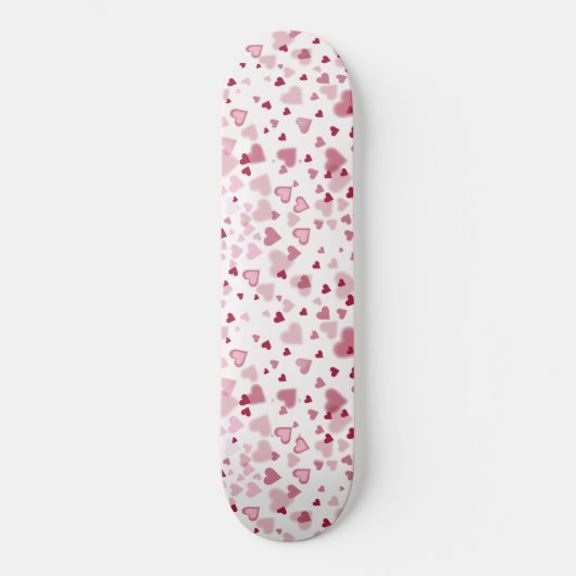  Pink Lovely Hearts Pattern  Skateboard (Vorderseite)