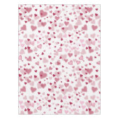  Pink Lovely Hearts Pattern  Tischdecke (Vorderseite)