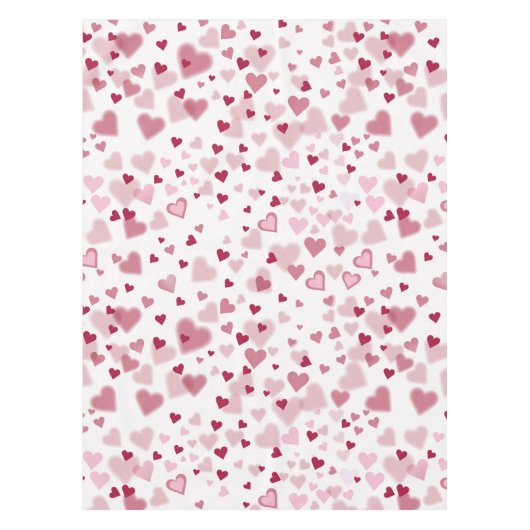  Pink Lovely Hearts Pattern  Tischdecke (Vorderseite)