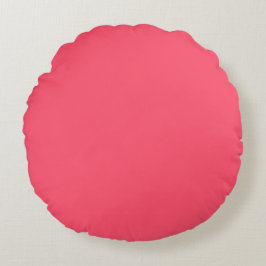 Pink, Lovely, Solid, Modern, Simple, Trendy Rundes Kissen