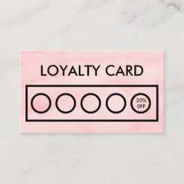 Pink Loyalty Card Visitenkarte