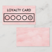 Pink Loyalty Card Visitenkarte (Vorne/Hinten)