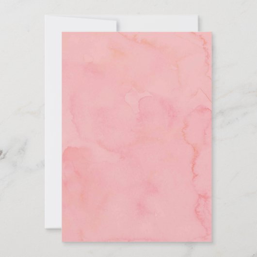 Pink Luau Hibiskus Tropisches Brautparty Einladung (Rückseite)