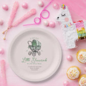 Pink Lucky Little Kleeblatt St Patricks Baby Dusch Pappteller (Party)