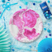 Pink Luminosity Pappteller (Party)