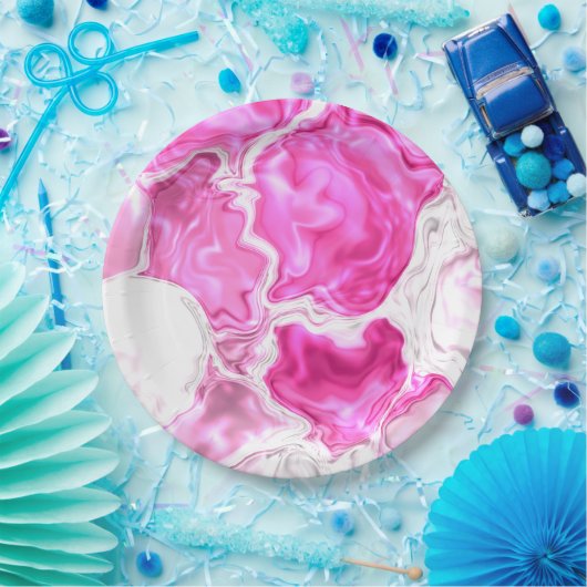 Pink Luminosity Pappteller (Party)