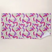 PINK LUSH BANANA BEACH TOWEL STRANDTUCH (Vorderseite)