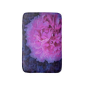 Pink Lush Peony Blume Badematte (Vorderseite Vertikal)