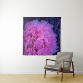 Pink Lush Peony Blume Wandteppich (Beispiel (Horizontal))
