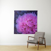 Pink Lush Peony Blume Wandteppich (Beispiel)