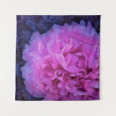 Pink Lush Peony Blume Wandteppich (Vorderseite)
