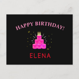 pink lustig Geburtstagsquarantäne covid Postkarte