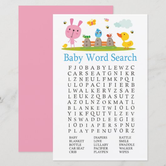 Pink-lustiges Kaninchen Kinderspiel (Vorne/Hinten)