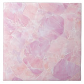 Pink Luxurious Gemstone Moderne ästhetische Glam C Fliese (Vorderseite)