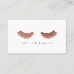 Pink Luxury Eyelash Extension Beauty Business Card Visitenkarte